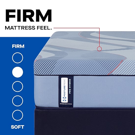 Sealy Posturepedic Gatemore 13" Hybrid Firm Tight Top - Mattress + Box Spring