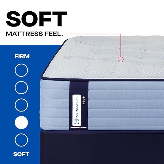 Sealy Posturepedic Ripley 13" Plush Tight Top - Mattress + Box Spring