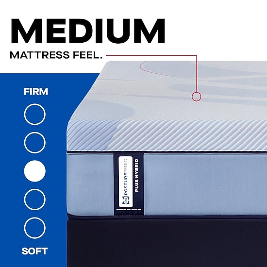 Sealy Posturepedic Ripley 13" Hybrid Medium Tight Top - Mattress + Box Spring