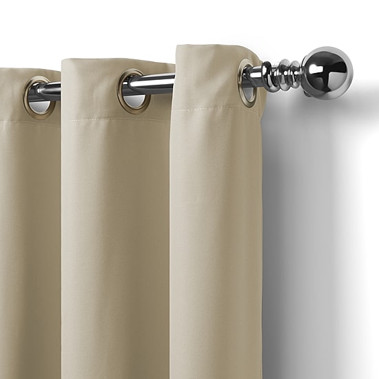 Threadmade Connor Grommet Top Light-Filtering Single Outdoor Curtain Panel