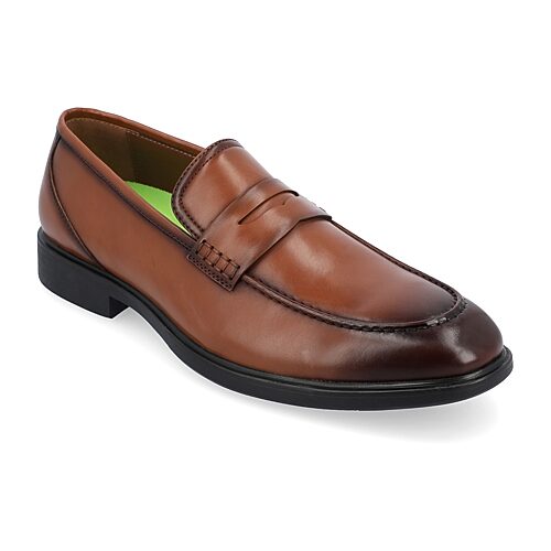 Vance Co Keith Mens Round Closed Toe Loafers, 13 Medium, Brown