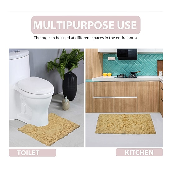 Home Weavers Inc Bellflower 5-pc. Quick Dry Bath Rug Set