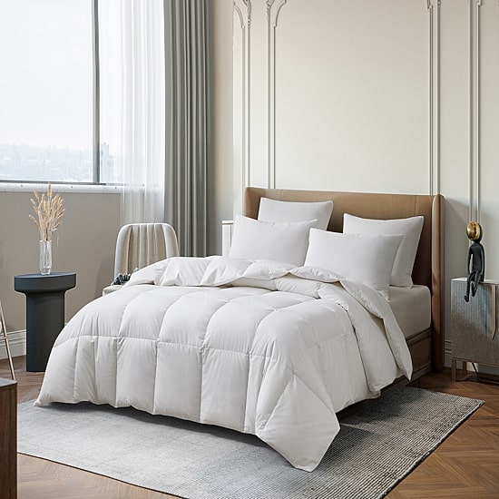 Martha Stewart Tencel Lyocell Cotton Blend Goose Fiber Comforter