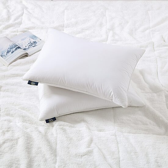 Serta HEIQ Cooling Feather Down Pillow
