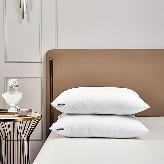 Farm To Home Organic Blended Down Alternative 2 Pack Medium Density Bed Pillow