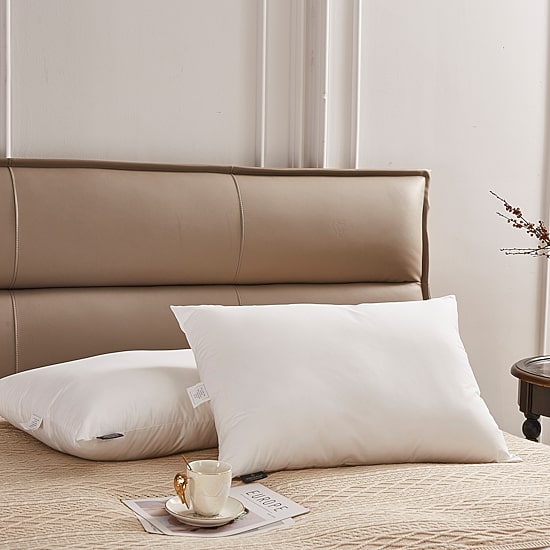 Farm To Home Organic Blended Down Alternative 2 Pack Medium Density Bed Pillow