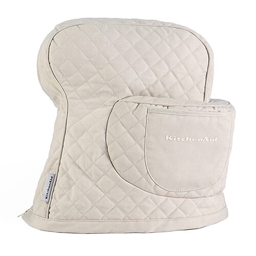 KitchenAid Fitted Tilt-Head Solid Stand Mixer Cover with Storage Pocket, Quilted, 14.37" x 18" x 10" - Quilted Milkshake