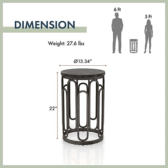 Furniture of America™ Austin Metal End Table