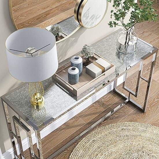 Furniture of America™ Selma Glass Top Console Table
