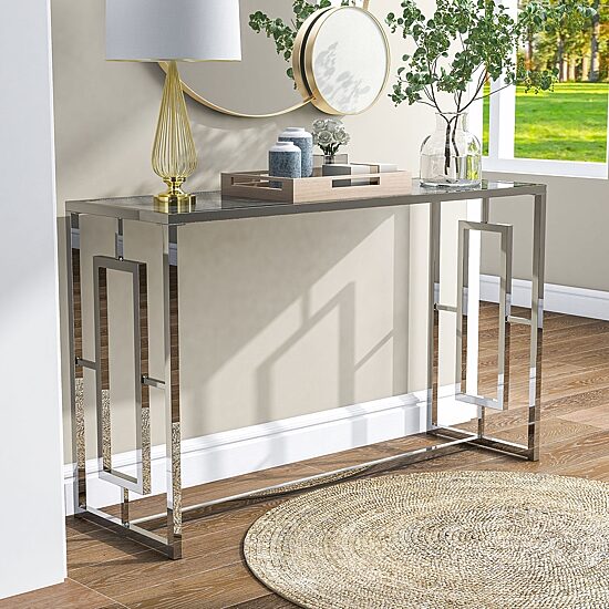Furniture of America™ Selma Glass Top Console Table