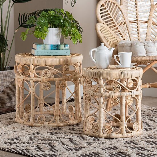 Bowie Rattan Nesting Tables