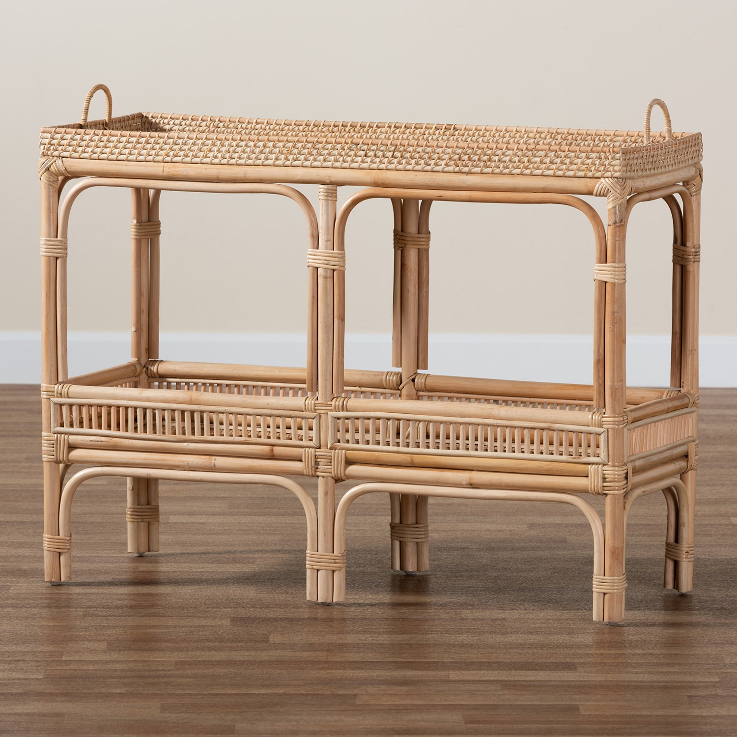 Lombok Rattan Console Table