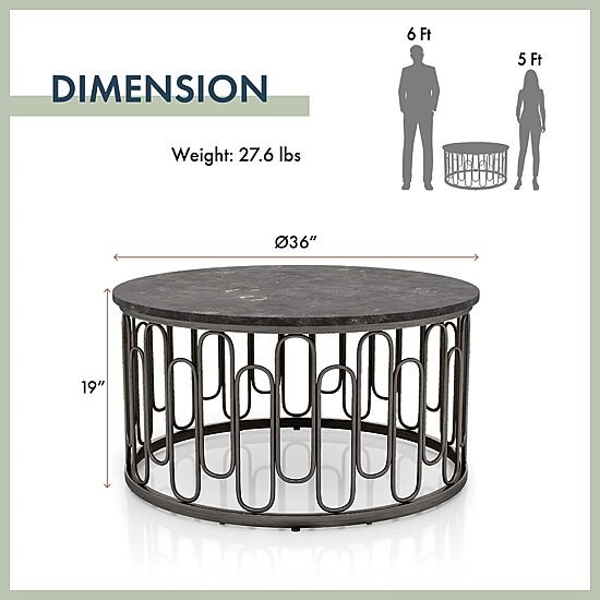 Furniture of America™ Austin Metal Coffee Table
