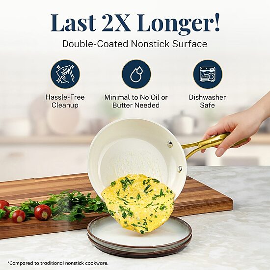 Gotham Steel Ultra 14" Non-Stick Family Pan with Helper Handle