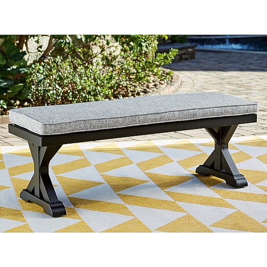 Signature Design by Ashley® Beachcroft Outdoor Bench with Nuvella Cushion
