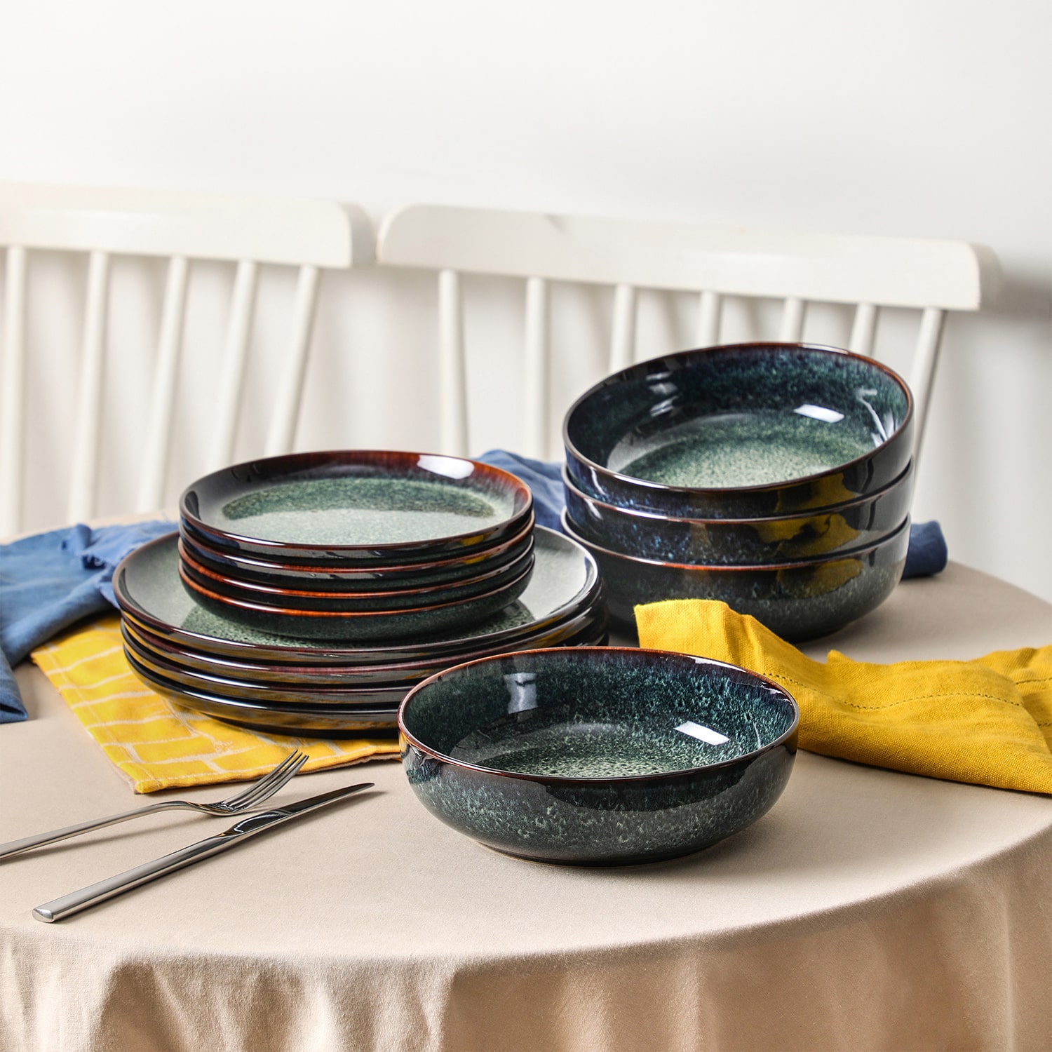 Stone + Lain Remy 24-pc. Stoneware Dinnerware Set