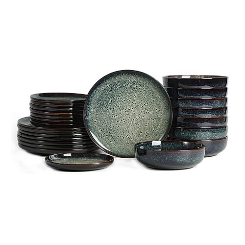 Stone Lain Remy 24-pc. Stoneware Dinnerware Set In Blue