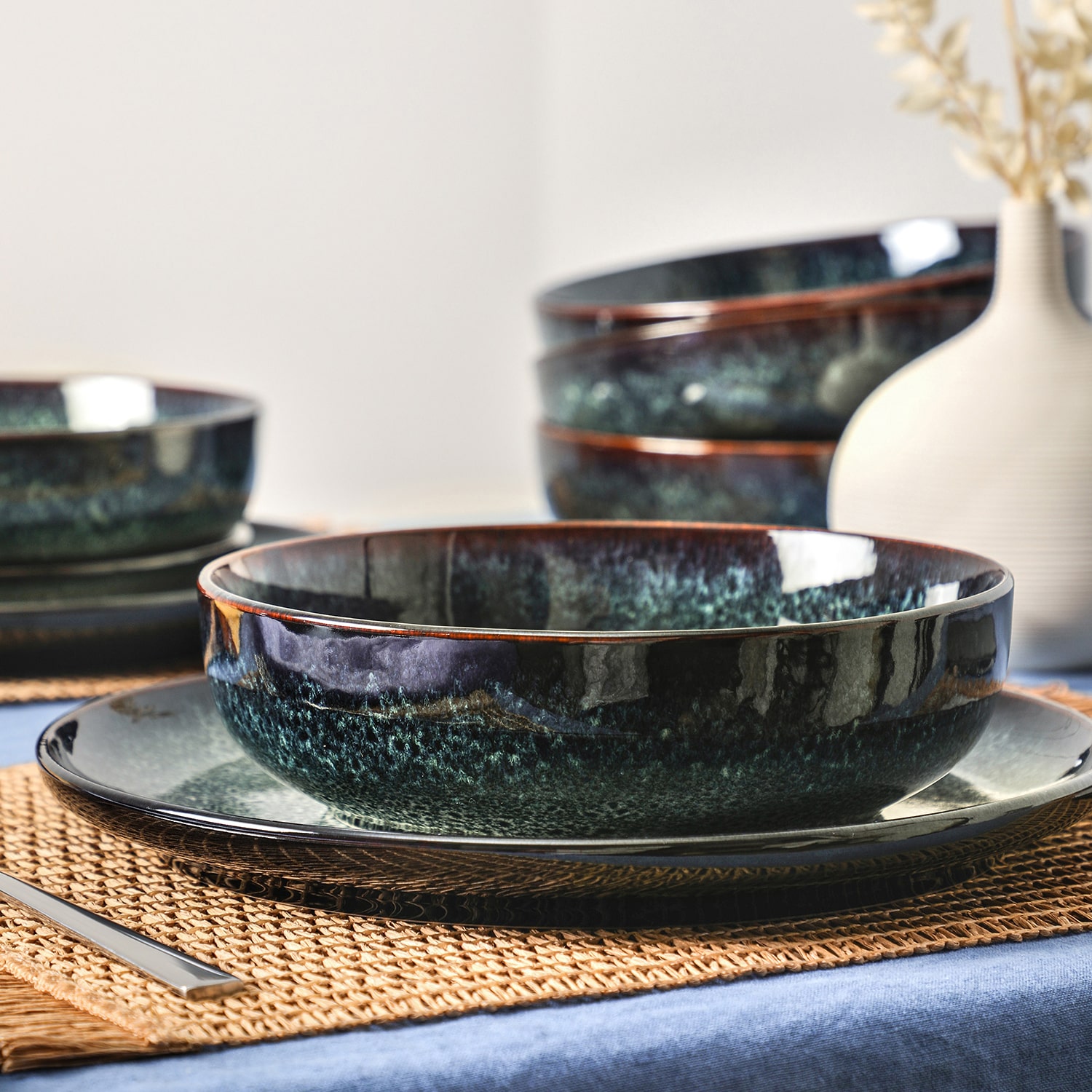 Stone + Lain Remy 24-pc. Stoneware Dinnerware Set