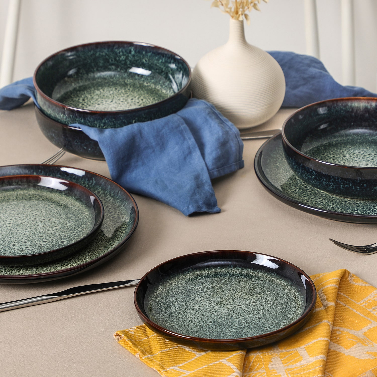 Stone + Lain Remy 24-pc. Stoneware Dinnerware Set
