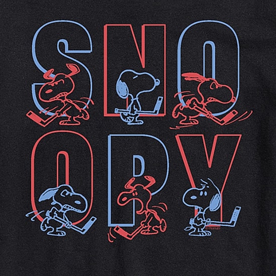 Novelty Mens Crew Neck Short Sleeve Regular Fit Snoopy Graphic T-Shirt