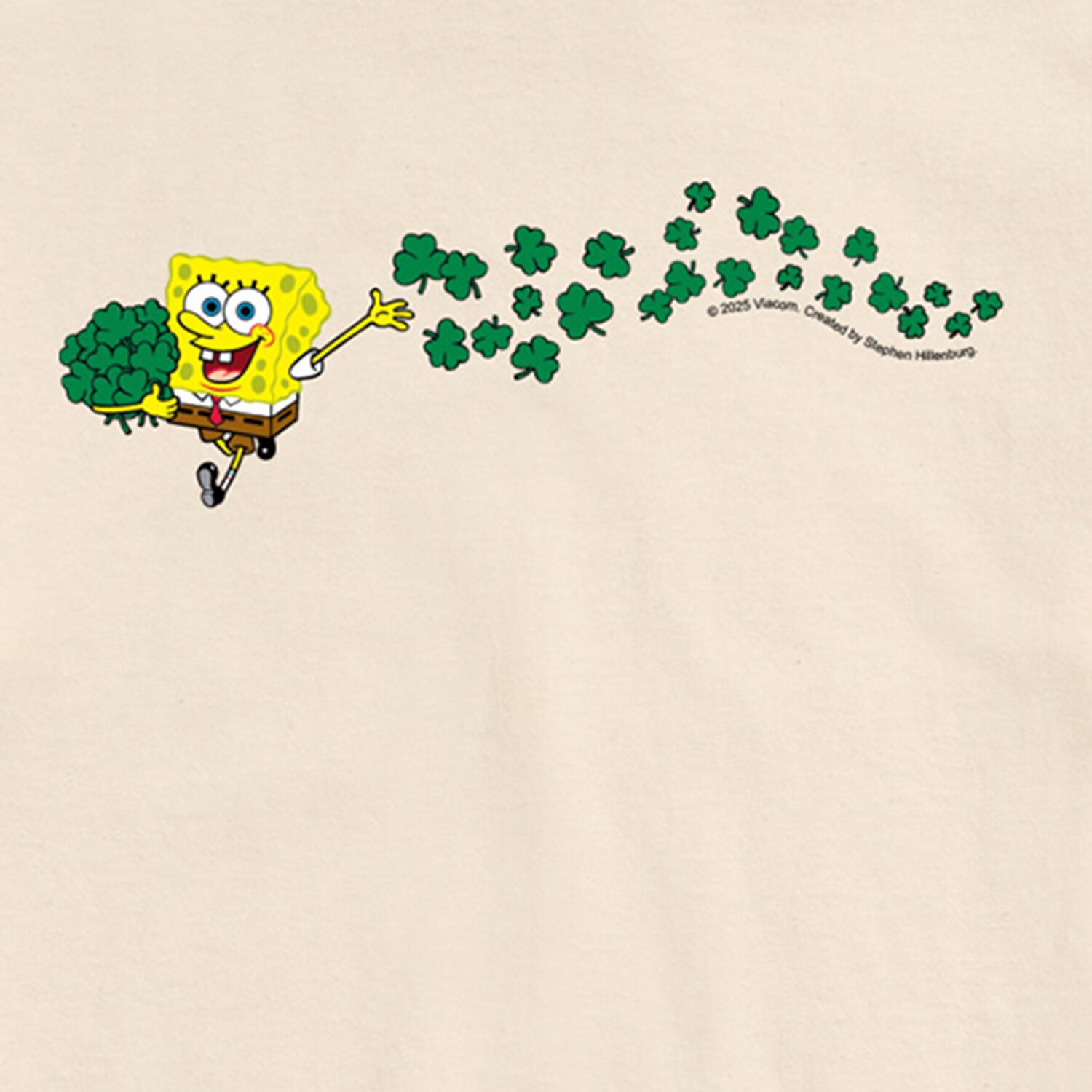 Novelty Mens Crew Neck Short Sleeve Regular Fit Spongebob Graphic T-Shirt