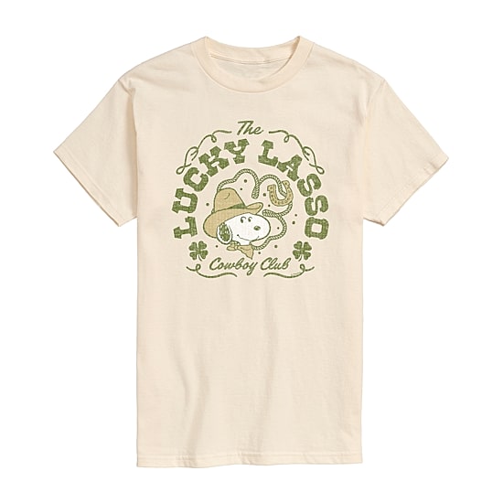 Novelty Mens Crew Neck Short Sleeve Regular Fit Snoopy Graphic T-Shirt