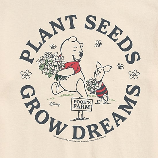 Novelty Mens Crew Neck Short Sleeve Regular Fit Winnie The Pooh Graphic T-Shirt
