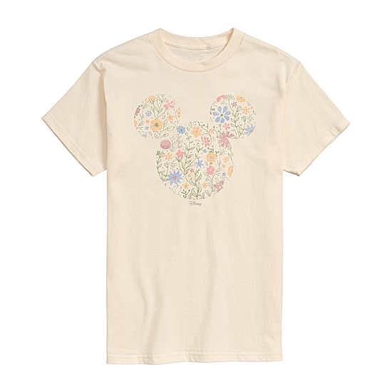 Novelty Mens Crew Neck Short Sleeve Regular Fit Mickey Mouse Graphic T-Shirt