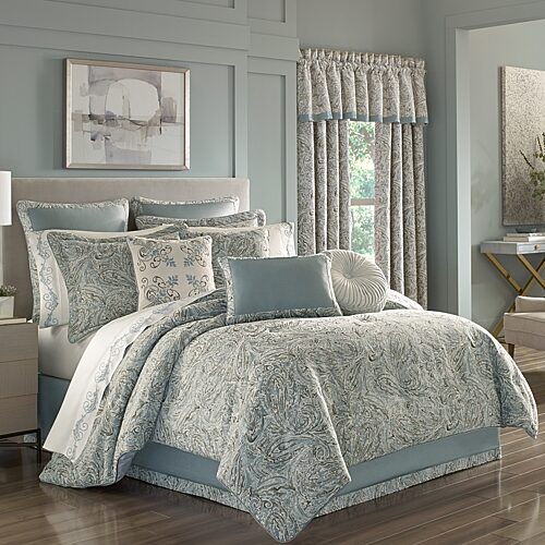 Queen Street Garrison 4-pc. Jacquard Comforter Set, One Size, Blue