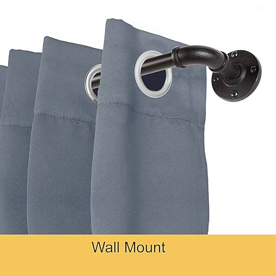 Kenney Adler Indoor/Outdoor Wrap Around 5/8 IN Adjustable Curtain Rod