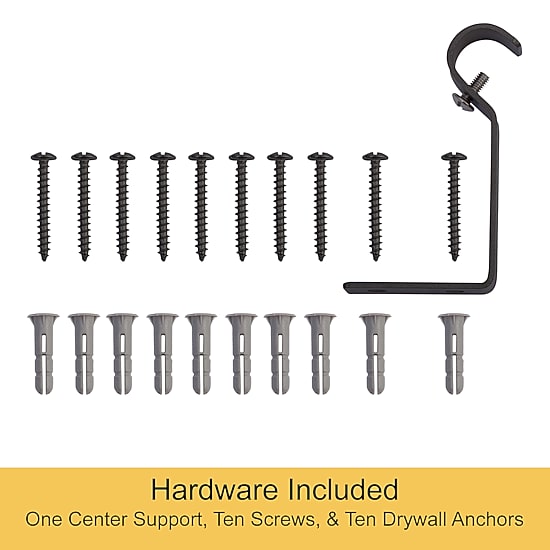 Kenney Adler Indoor/Outdoor Wrap Around 5/8 IN Adjustable Curtain Rod