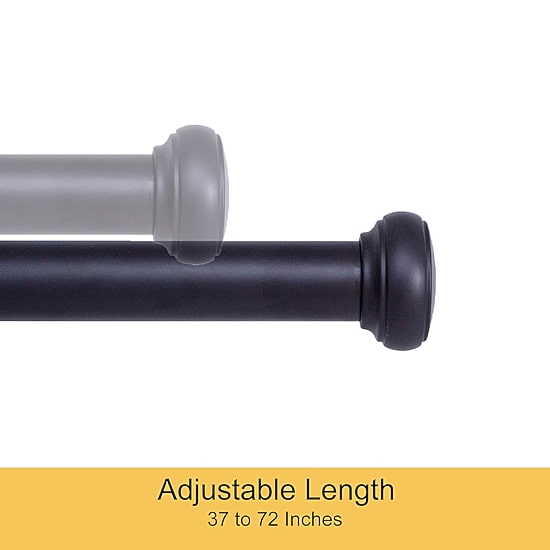 Kenney Weaver Indoor/Outdoor Rust-Resistant 1 IN Adjustable Curtain Rod