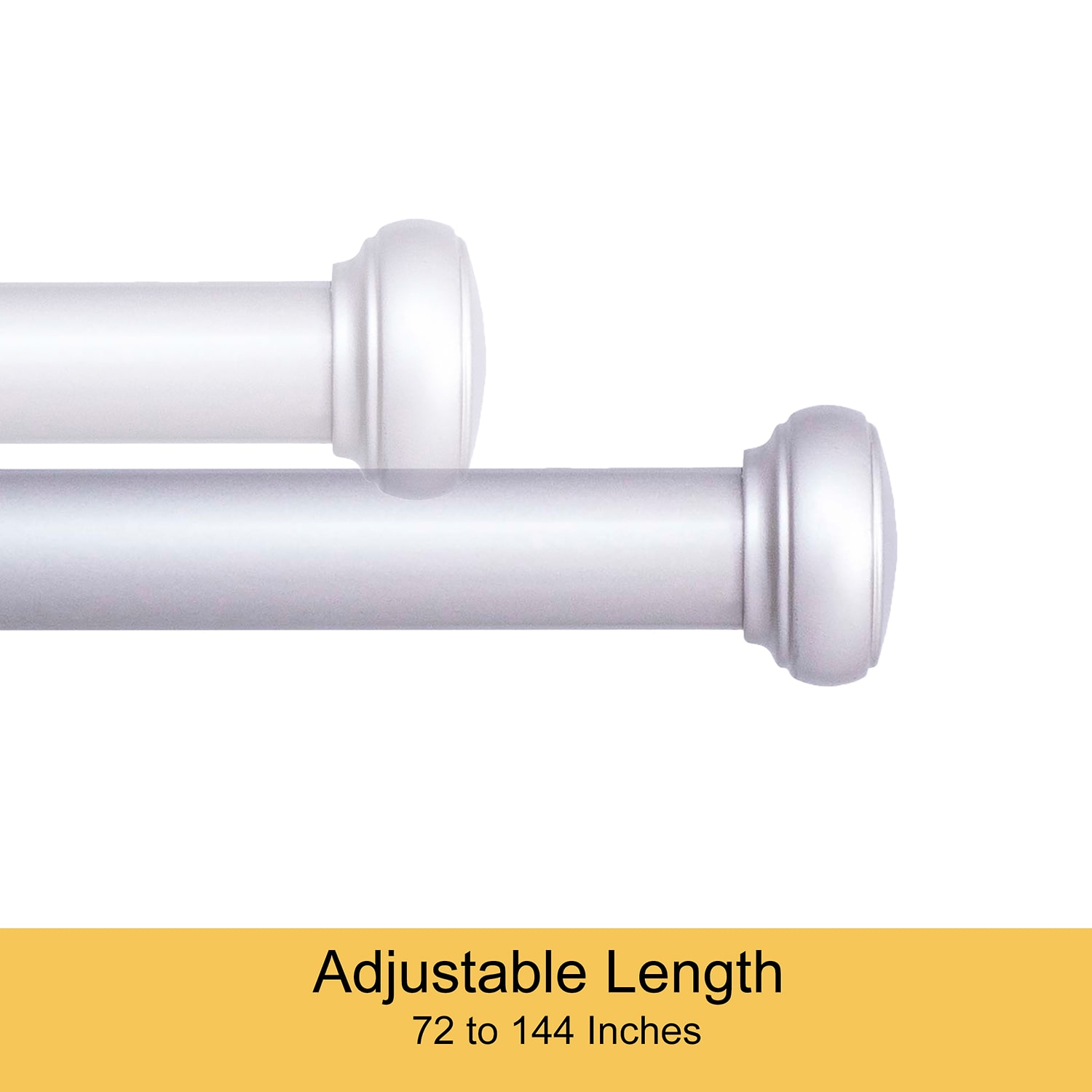 Kenney Weaver Indoor/Outdoor Rust-Resistant 1 IN Adjustable Curtain Rod