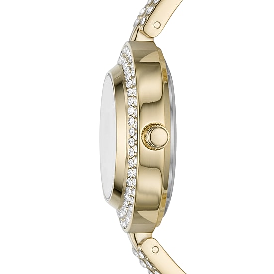 Geneva Womens Crystal Accent Gold Tone 2-pc. Watch Boxed Set Fmdjset062