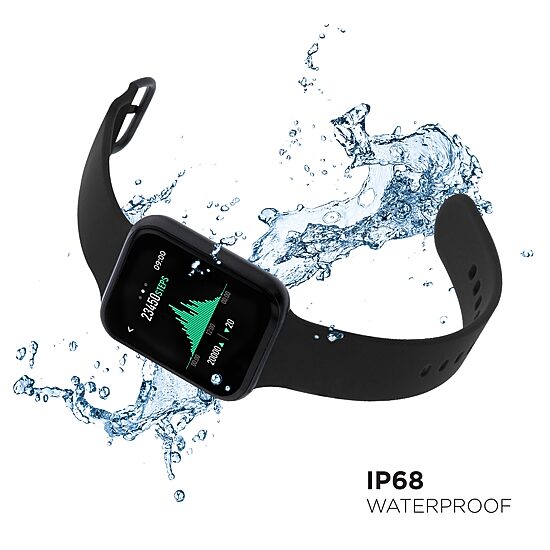 Itouch Air 3 Unisex Adult Black Smart Watch 500006b-4-51-G02