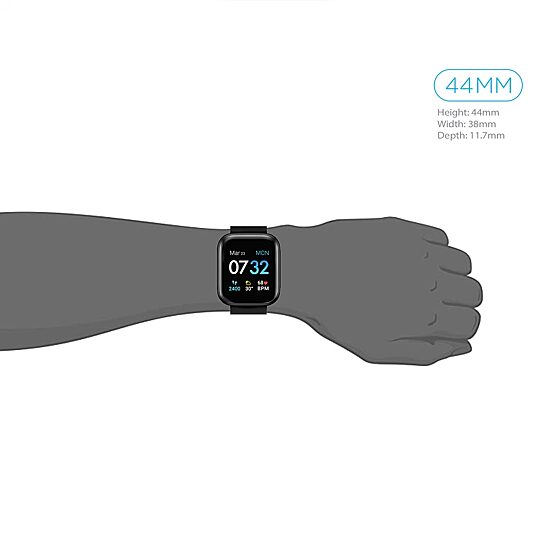 Itouch Air 3 Unisex Adult Black Smart Watch 500006b-4-51-G02