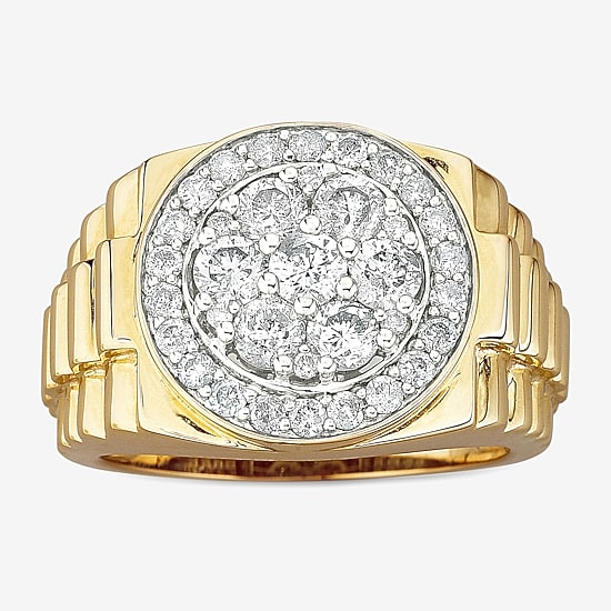 Men's 2 CT. T.W. Genuine Diamond Cluster Ring in 10K or 14K Gold