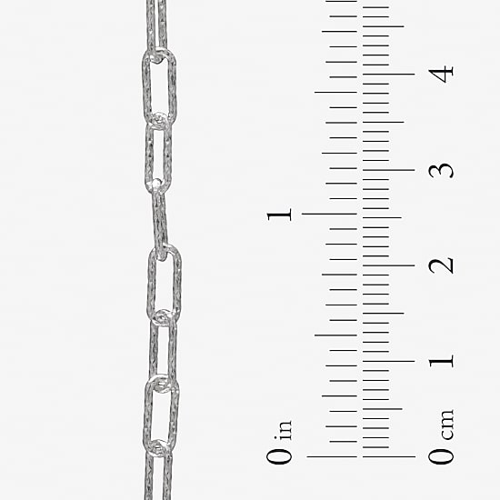 Made in Italy Womens Sterling Silver 20 Inch Link Necklace