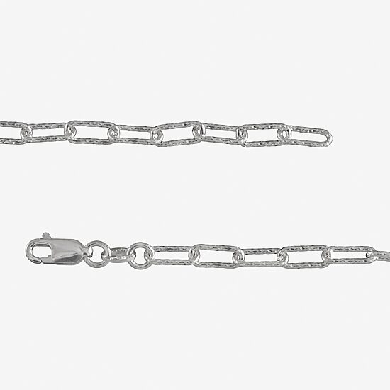 Made in Italy Womens Sterling Silver 24 Inch Link Necklace