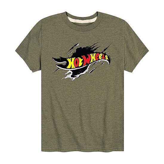 Little & Big Kid Boys Crew Neck Short Sleeve Regular Fit Hot Wheels Graphic T-Shirt