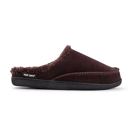 Muk Luks Mens Memory Foam Clog Slippers