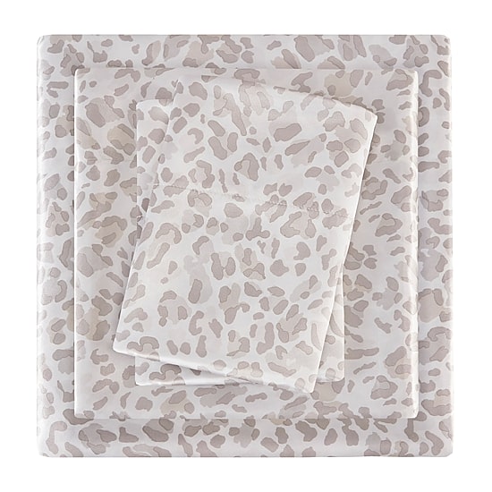 Madison Park Essentials Printed Satin Sheet Set