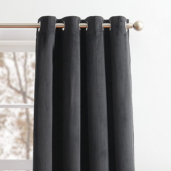 G.H. Bass & Co. Clark Grommet Top Blackout Set of 2 Curtain Panel
