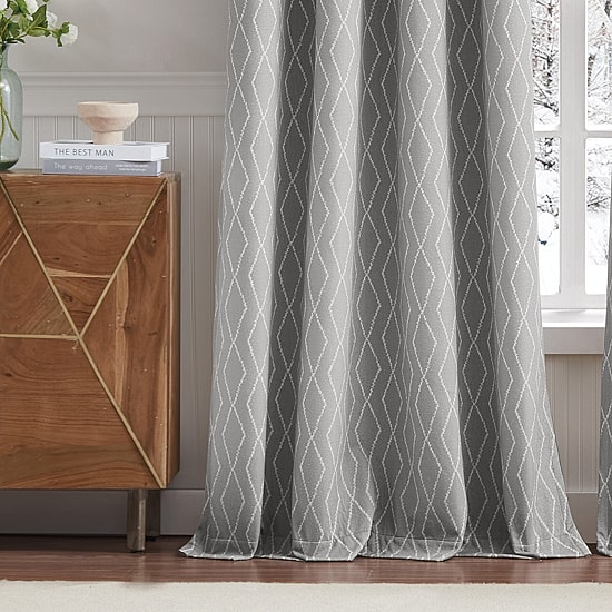 G.H. Bass & Co. River Grommet Top Blackout Set of 2 Curtain Panel
