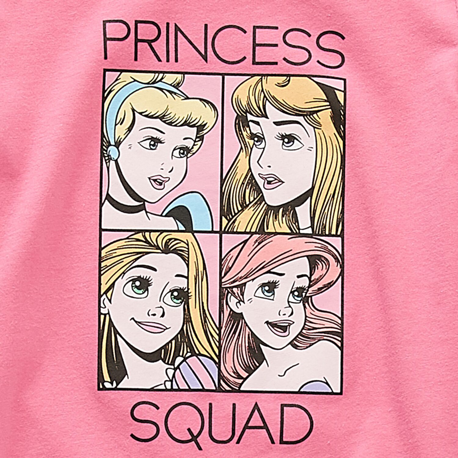 Disney Collection Little & Big Kid Girls Crew Neck Short Sleeve Regular Fit Princess Graphic T-Shirt