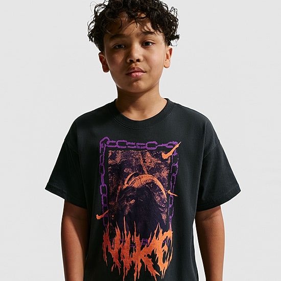 Nike Big Kid Unisex Crew Neck Short Sleeve Regular Fit Graphic T-Shirt