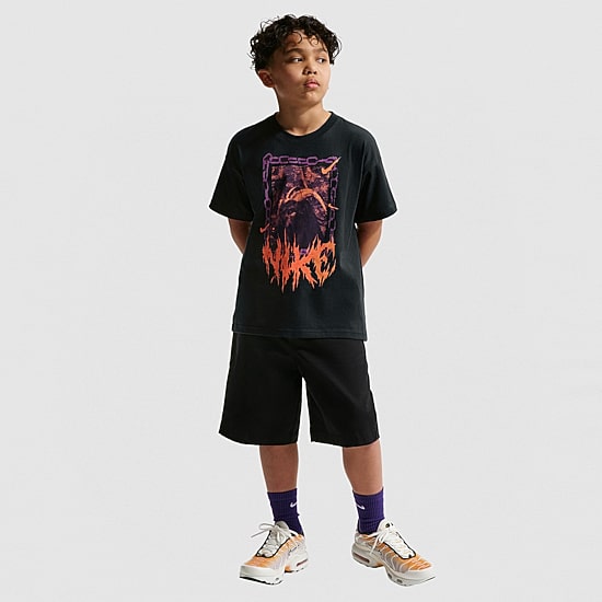 Nike Big Kid Unisex Crew Neck Short Sleeve Regular Fit Graphic T-Shirt