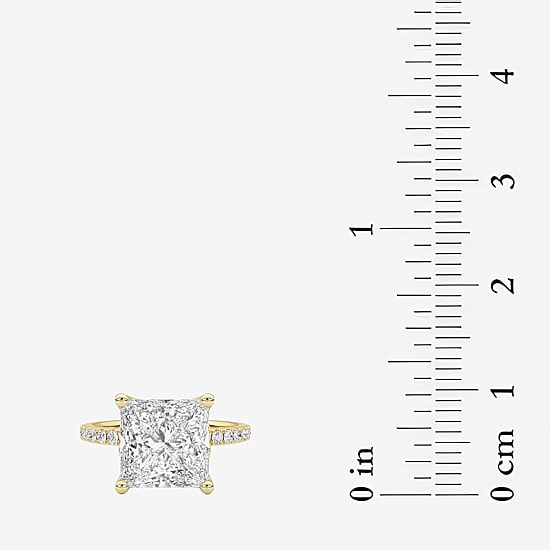 Grown Gorgeous (F / Vs2) Womens 4 7/8 Ct. T.W. Lab Grown White Diamond 14K Gold Side Stone Engagement Ring