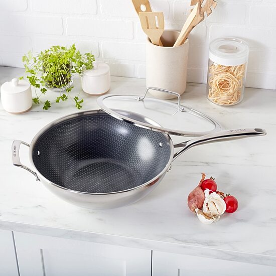 Henckels 12 Inch Stainless Steel Wok