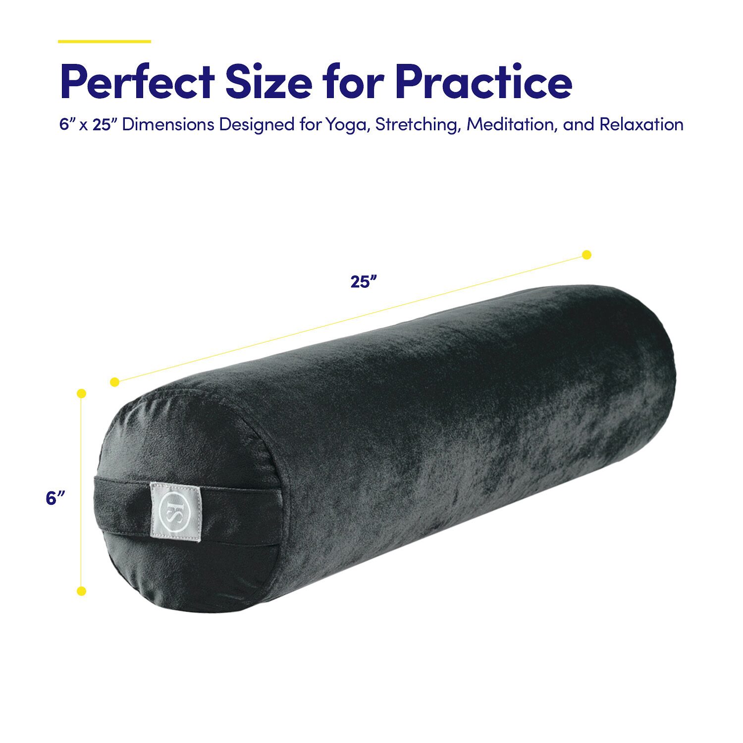 Sweet Home Collection Yoga Portable Cushion Bolster Pillow